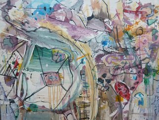 Jonnattan Jonnattan; Ojo, 2015, Original Painting Acrylic, 70 x 90 cm. Artwork description: 241  Informalismo, tachismo, abstracto, contemporA! neo, abstracciA3n, colores, linea, Informality, Tachism, abstract, abstraction, color, line, InformalitA$?t, Tachismus, Abstrakt, Abstraktion, Farbe, Linien, ...