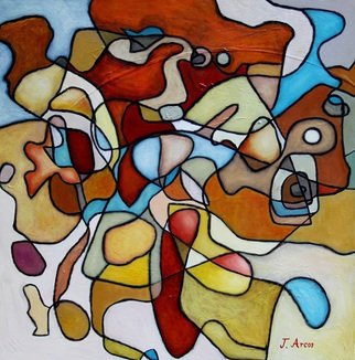 Jorge Arcos; Challenge, 2014, Original Painting Acrylic, 30 x 30 inches. Artwork description: 241 An abstract expressionist acrylic painting on canvas.      ...