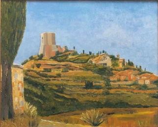 Jean Pierre Vets; Rocca DOrcia, 1998, Original Painting Oil, 60 x 45 cm. Artwork description: 241 Medieval straggling village in Tuscany ( Italy)...