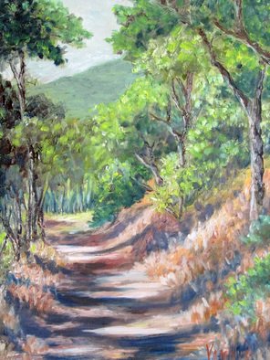 Julie Van Wyk; Mt Diablo Trail, 2014, Original Painting Oil, 16 x 20 inches. 