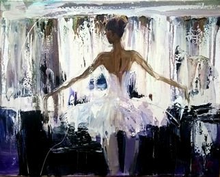 Anastasiya Kachina; Ballerina, 2017, Original Painting Oil, 50 x 40 cm. Artwork description: 241 ballet, ballerina...