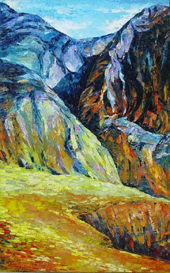 Keren Gorzhaltsan; Mountains, 2006, Original Painting Oil, 92 x 152 cm. Artwork description: 241  oil on canvas ...