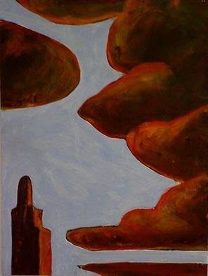 Tom Irizarry Studio; Tower Of Babel, 2004, Original Painting Oil, 9 x 12 inches. Artwork description: 241 oil on panel, cinnabar, azurite, cremintz white...