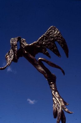 Ivan Kosta, 'Angel Of Hope', 1999, original Sculpture Bronze, 3 x 5  x 1 feet. Artwork description: 2703  An angel with wings spread to ascend ...