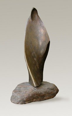 Vladimir Gavronsky; The Wanderer, 1994, Original Sculpture Bronze, 9 x 22 cm. 