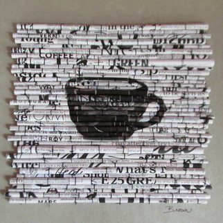 Laurie Brown; Black Coffee, 2014, Original Paper, 11 x 11 inches. Artwork description: 241  This is the fourth image in a new series I'm calling 