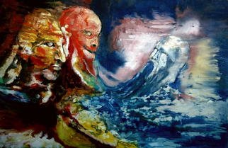 Leif Mrdh; The Breath, 2001, Original Painting Oil, 100 x 65 cm. 