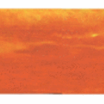 Lillian Abel; Landscape Series Number 1..., 2003, Original Painting Oil, 33 x 8 inches. Artwork description: 241 Oil on Birch - - Landscape Series # 1 ( orange)...