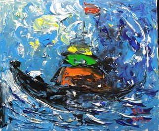 Zhao Lily; Sail In The Storm 60cmx50..., 2016, Original Painting Acrylic, 60 x 50 cm. Artwork description: 241  sail in the storm 60cmx50cm arcylic on canvas ...