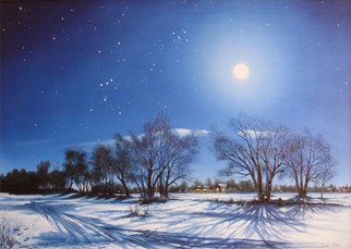 Igor Lomei; Ukrainian Silent Night, 2011, Original Painting Oil, 100 x 70 cm. Artwork description: 241  Ukrainian silent night  ...