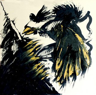 Luis Rocca; BIRD, 2010, Original Painting Acrylic, 35 x 35 inches. Artwork description: 241  BIRD, ABSTRACT PAINTING   ...