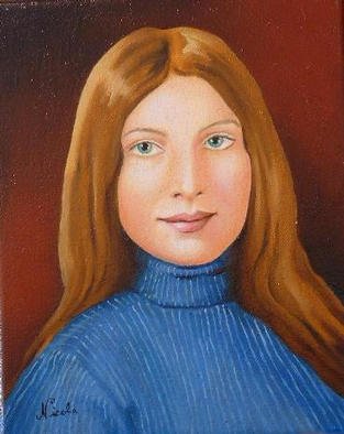 Nicola Lupoli; Deborah Santos, 2002, Original Painting Oil, 8 x 10 inches. Artwork description: 241 Portrait of the artists wife. ...