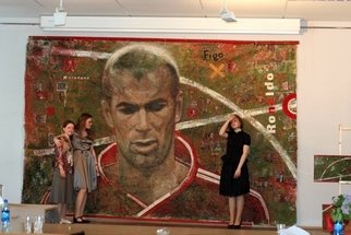 Ekaterina Lutokhina; Zinedine Zidane, 2008, Original Mixed Media, 450 x 300 cm. Artwork description: 241  To obtain a bachelor's degree, you need to create a special work: 