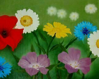 Lora Vannoord, 'Garden Flowers', 2014, original Painting Oil, 24 x 20  x 1 inches. Artwork description: 1911 Original oil painting on canvas of flowers from a garden in upstate New York.  A garden full of flowers IS summer to me.  Includes a frame. ...