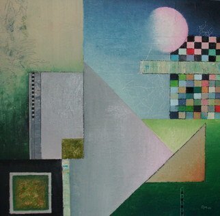 Reiner Makarowski; Klarheit 2, 2019, Original Painting Oil, 30 x 40 cm. Artwork description: 241 Expressive abstract...
