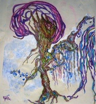 B Malke; My Fabulous Trees, 2014, Original Mixed Media, 35 x 22 cm. Artwork description: 241          Tree of life mixed media including Ink and Acrylic          ...