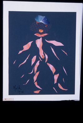 B Malke, 'Woman In Pieces', 2003, original Collage, 16 x 20  cm. 