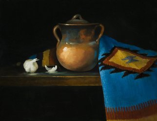 Barbara A Jones; The Clay Pot, 2012, Original Painting Oil, 18 x 14 inches. 