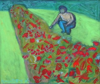 Marc Awodey; Gardener, 2005, Original Painting Other, 26 x 22 inches. 