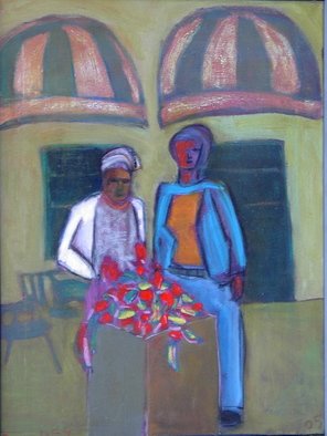 Marc Awodey; Mother Daughter, 2005, Original Painting Other, 18 x 24 inches. 