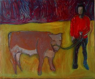 Marc Awodey; Young Bulls, 2005, Original Painting Other, 24 x 18 inches. 