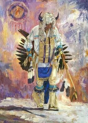 Donny Marincic; Bearclaw, 1998, Original Printmaking Other, 11 x 17 inches. Artwork description: 241 Limited Edition Print, Native American, indian dancers, pow wows...