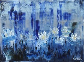 Marino Chanlatte, 'Water Lilie 10', 2016, original Painting Oil, 24 x 18  x 1.5 inches. Artwork description: 3099   I love to observe water lilies in the water and in the canvas, these are my water lilies. I know you will love them too. Thank you.The painting extends to the edges of the canvas. Edges of canvas are 1. 5 depth, ready to hang.Free ...