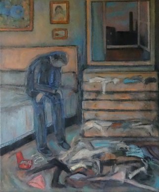 Massimiliano Ligabue; The Thief, 2011, Original Painting Oil, 50 x 60 cm. Artwork description: 241    oil on canvas 50x60 cm   ...