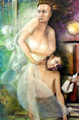 Aurora Mazzoldi; Mother 2 Oppression, 2009, Original Painting Acrylic, 35 x 53 inches. Artwork description: 241 The acrylic painting aEURoeMother 2 - OppressionaEUR shows a mother who is oppressing her child. This painting refers to all oppression situations where a person oppresses others. ...