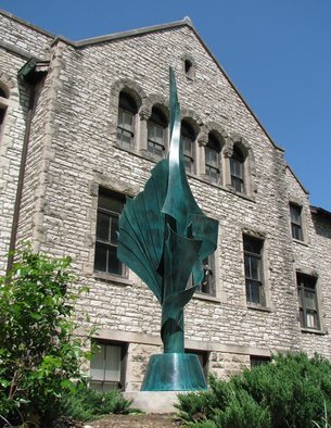 John Medwedeff; BLOOM, 2006, Original Sculpture Bronze,   inches. Artwork description: 241 bronze, forged, sculpture, Lars Hoffman, Lewis  Clark College...