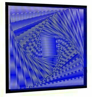 Youri Messen-Jaschin, 'Perpetuum Mobile XIII', 2018, original Printmaking Serigraph, 670 x 670  x 50 cm. Artwork description: 2103 What you do not see in the video is the 3 dimension.The camera can not yet captured this dimension, certainly in the future, not today.Perpetuum MobileOp art670 x 670 x 50 mmPlexiglas and Oil paintingPackaging, insurance, transport not include in the ...