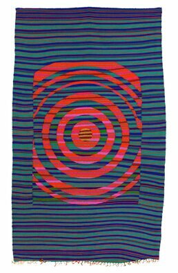 Youri Messen-Jaschin; Wave Particle Duality, 2023, Original Tapestry Weaving, 172 x 104 cm. Artwork description: 241 Threads poliacryl felt.transport, insurance, customs, and packaging is not included in the additional price. A(r) Prolitteris ZA1/4rich 