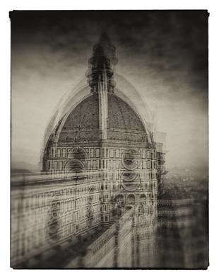 Milan Hristev; The Duomo In Florence, 2008, Original Photography Silver Gelatin, 30 x 40 cm. Artwork description: 241 This is part of my personal project I call  Camera Painting . In essence, it makes use of the old multi- exposure technique. But in my version I combined it in the camera itself from 2 to 5 exposures, to create these different take on the places I ...