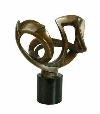 Mircea Puscas; Infinity V, 2005, Original Sculpture Bronze, 22.5 x 25 cm. Artwork description: 241 The infinity symbol holds a deep meaning for spirituality, love, beauty, and power. . . . In a world filled with distraction and complications, this symbol represents a sense of simplicity and balance. It reminds us to be conscious of where we are and the endless possibilities we have before ...