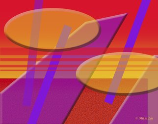 Mitzi Lai; Symphony 4, 2014, Original Digital Art, 30 x 24 inches. Artwork description: 241     Abstract, Geometric, design, colorful, bright, Mitzi Lai,              ...
