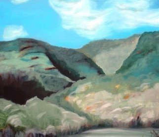 Marilia Lutz; San Pedro Valley, 2011, Original Painting Oil, 28 x 24 inches. 