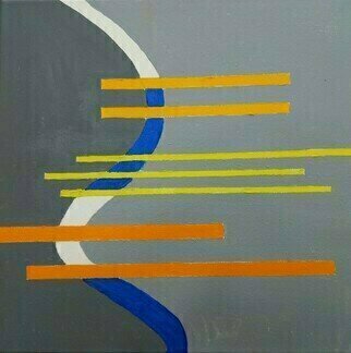 Guy Octaaf Moreaux; Ligeti S Cello Sonate, 2023, Original Painting Oil, 30 x 30 cm. Artwork description: 241 As abstract as music. Acrylic and oil paint on canvas...