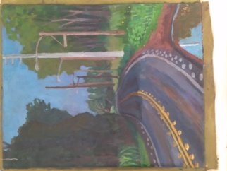 Philip Riley; Backroad, 2021, Original Painting Acrylic, 22 x 27 inches. Artwork description: 241 On site painting of road to North Shore Oahu Hawaii...
