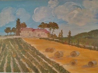 Irene Nilemo; Landscape Country, 2017, Original Painting Acrylic, 40.1 x 30.1 cm. Artwork description: 241 Landscape of countryside, near where a soul is at peace...