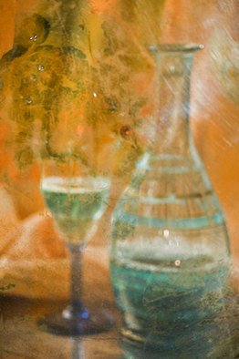 Maria Pia Gatti; Bottle And Glass, 2008, Original Digital Art, 40 x 60 cm. 