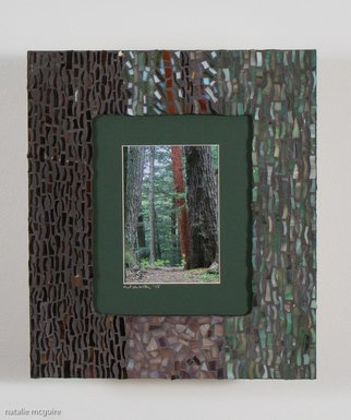 Natalie Mcguire; Red Wood, 2015, Original Mixed Media, 14 x 16 inches. Artwork description: 241 trees, woods, red, bark, green, brown, natalie mcguire, mosaic, photography...