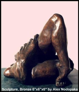 Alexandre Nodopaka; Caress 40, 2000, Original Sculpture Bronze, 6 x 6 inches. Artwork description: 241 Achilles Heel...