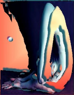 Alexandre Nodopaka; Nude 2002-01, 2002, Original Computer Art,   inches. Artwork description: 241 Adulterated Pixels...