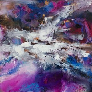 Olga Beblova; Snowy Jerusalem, 2016, Original Painting Acrylic, 75 x 75 cm. Artwork description: 241 Energy, intuition, light, emotion...