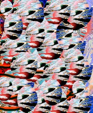 Oksana Linde; Flying Eggs III, 2010, Original Digital Art,   cm. Artwork description: 241   digitally generated image  ...