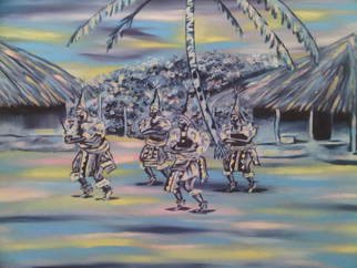 Uche Ogbu; Adaeze Dance, 2015, Original Painting Oil, 36 x 24 inches. 