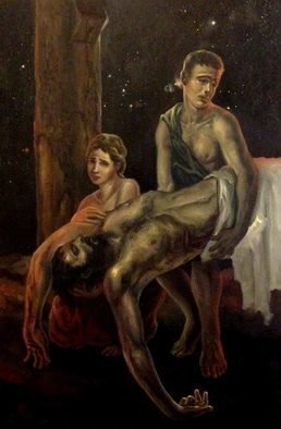 Paul Armesto, , , Original Painting Oil, size_width{descente_de_croix-1520018721.jpg} X  