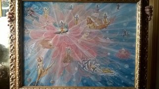Pietro Di Giovannantonio; Lord Krishna And His Avatara, 2017, Original Painting Oil, 90 x 70 cm. Artwork description: 241 Lord Krishna and His emanaction. ISVARA PARAMA KRISHNA SACCIDANDA VIGRA ANADI ADI GOVINDAM...