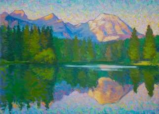 Vlad Paduraru; Landscape Barcis S1  8, 2017, Original Painting Oil, 70 x 50 cm. Artwork description: 241 landscape, lake, barcis , italy, colors, light...