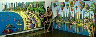 Raphael Perez, 'Naive Artist Naife Art  P...', 2016, original Painting Acrylic, 250 x 150  x 3 cm. Artwork description: 3483  naive artist naife art  painter folk artworks paintings   ...